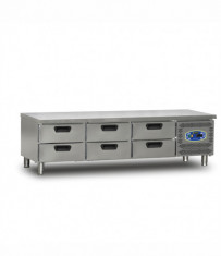 22CBS0S-60.6C UNDER DEVICE REFRIGERATOR WITH 6 DRAWERS